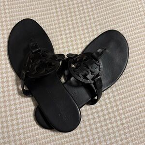 Tory Burch Black Sandals Elegant Minimalist Design